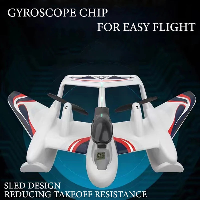 Top 2CH P747 Sea And Air RC Airplane EPP Remote Control Aircraft  With LED Fixed Wing Glider