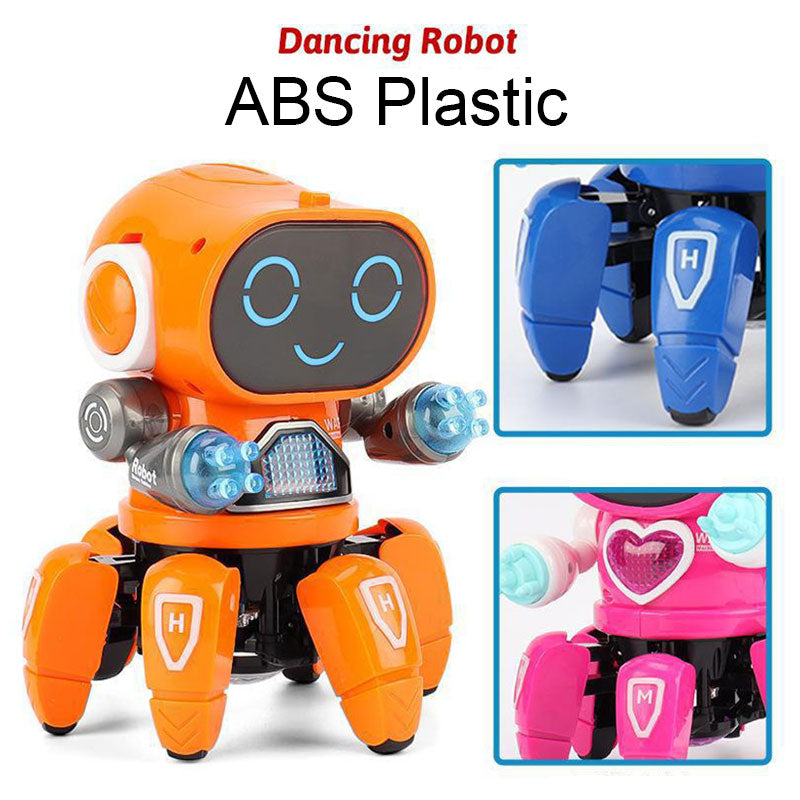 Dance Music 6 Claws Robot Octopus Spider Robots Vehicle Birthday Gift Toys for Children
