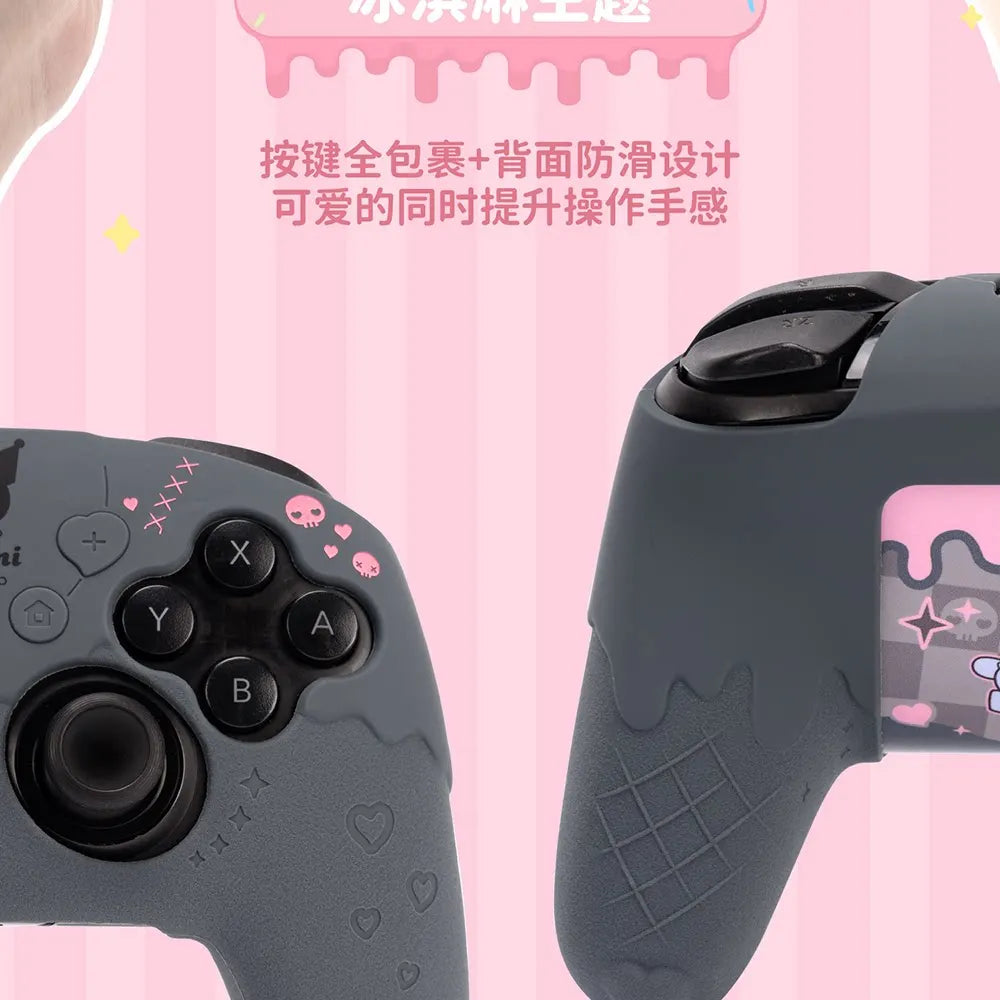 Sanrio Kuromi Ps5 Controller Silicone Cover Anti Slip Protective Case With Cute Thumb Grips Protective Cas For Ps5 Nspro