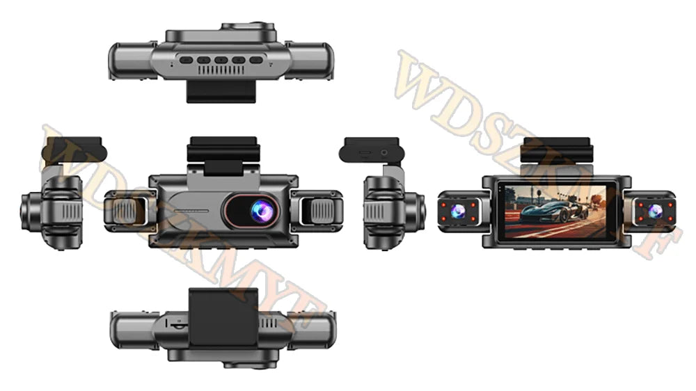 360°Auto Camera 1080P Video Recorder 3/4 Lens WIFI DashCam for Car DVR Black Box Night Vision 24H