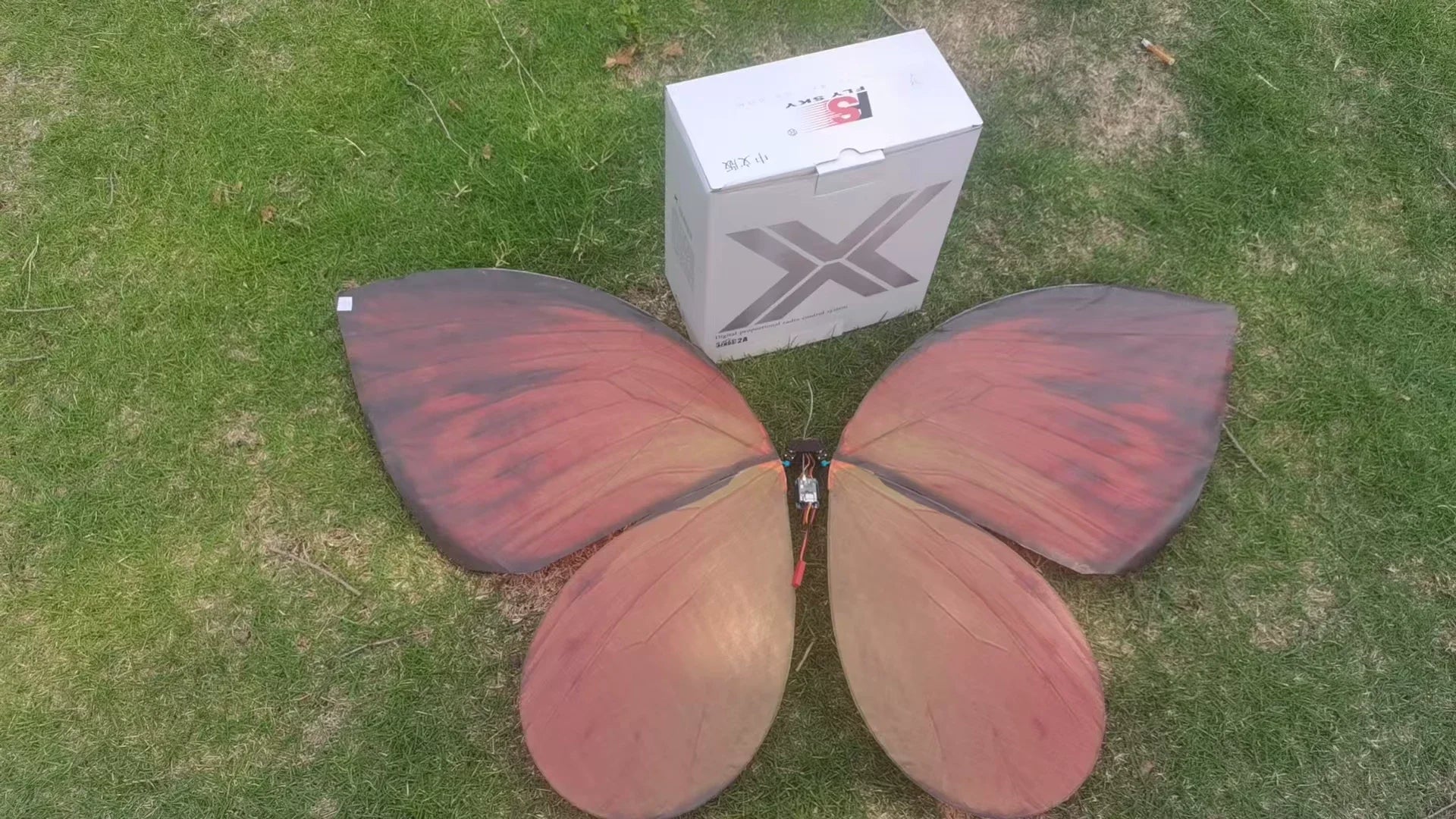 Magical LED RC Butterfly Drone Flying Bionic Insect Toy with Colorful Wings,