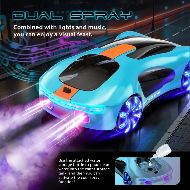 New energy RC Cars Toys for Boys 2.4GHz Remote Control Car with Lights Music & SprayEffects Gesture Sensing