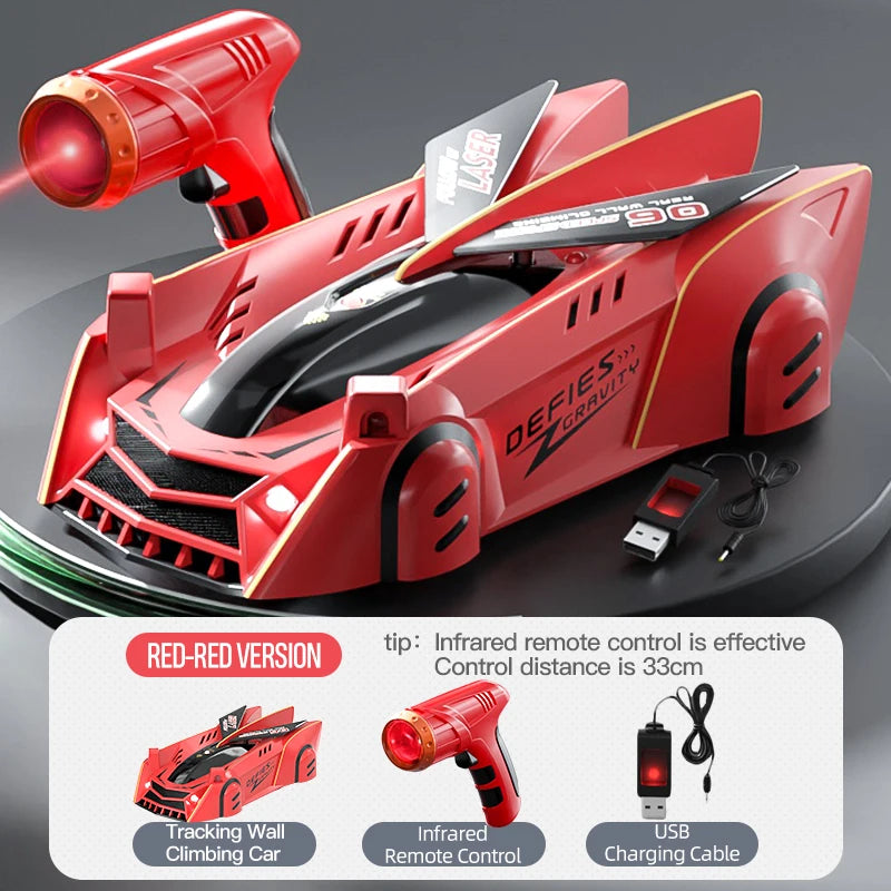 Light-Chasing Wall-Climbing Car, Infrared Sensor Remote Control Car, Wall-Climbing Car, Four-Wheel Drive Car, Toy Racing Car,