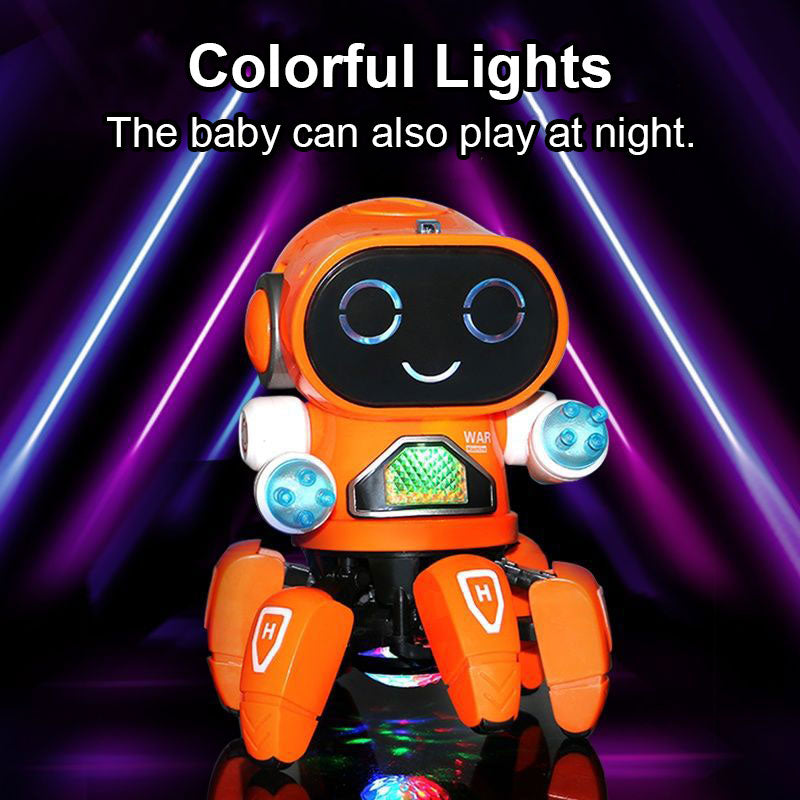 Dance Music 6 Claws Robot Octopus Spider Robots Vehicle Birthday Gift Toys for Children