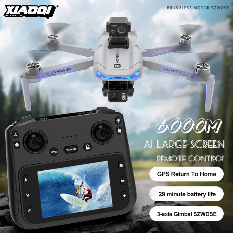 X40 PRO GPS Drone 8K HD Camera 3-axis gimbal Aerial Photography 5G WIFI Brushless Avoid Obstacles FPV Fishing Drone