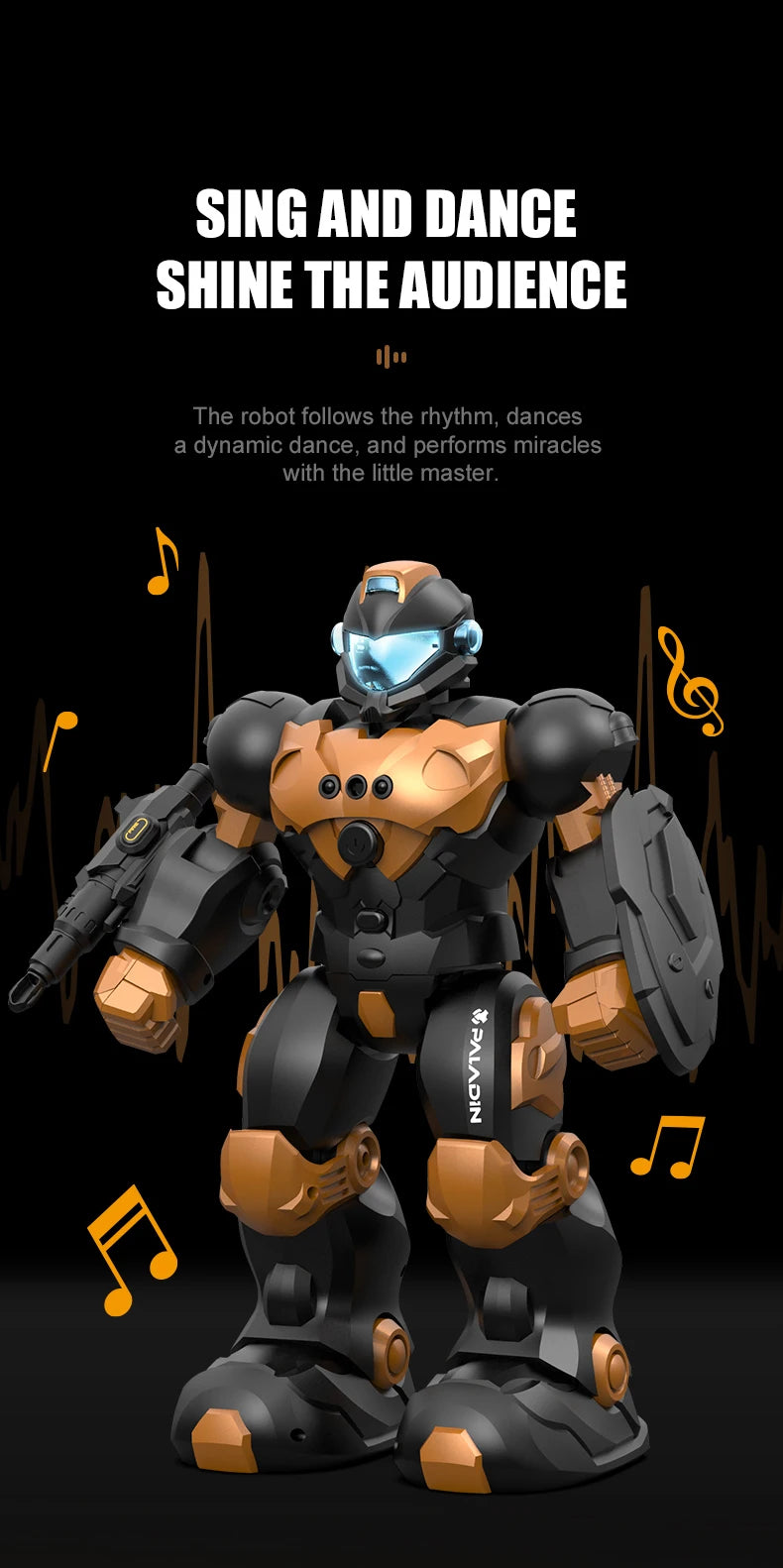 RC Robot Toy Intelligent Programming Voice Controlled Gesture Remote Control LED Smart Dancing Robot Kids Toy