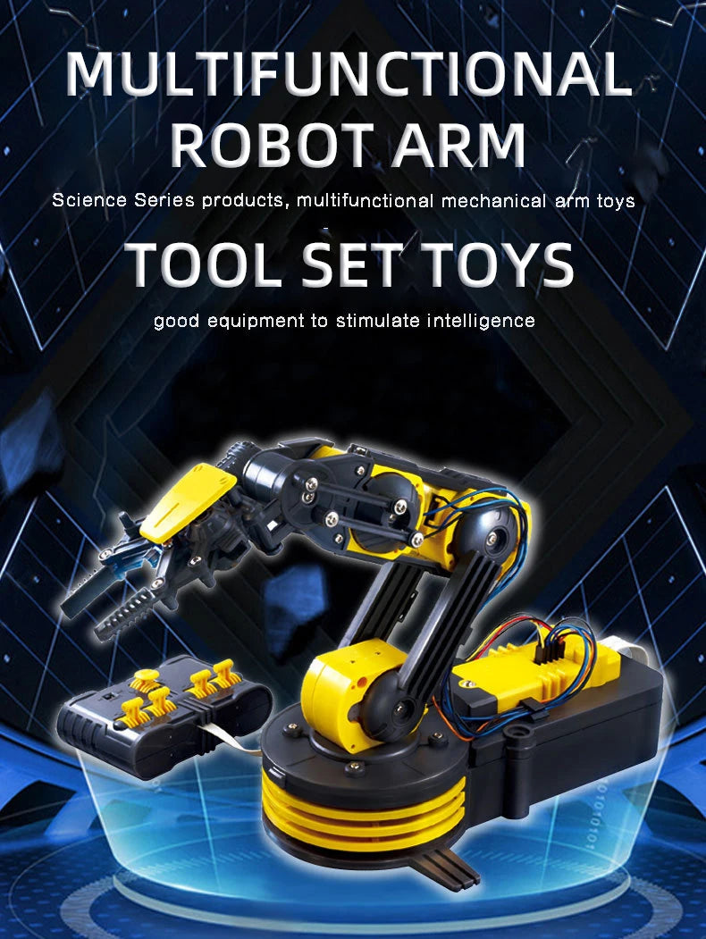 Remote Control Manipulator DIY Electric Scientific Robot Arm Experiment Assembling Children's Educational Toys