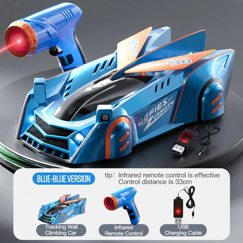 Light-Chasing Wall-Climbing Car, Infrared Sensor Remote Control Car, Wall-Climbing Car, Four-Wheel Drive Car, Toy Racing Car,