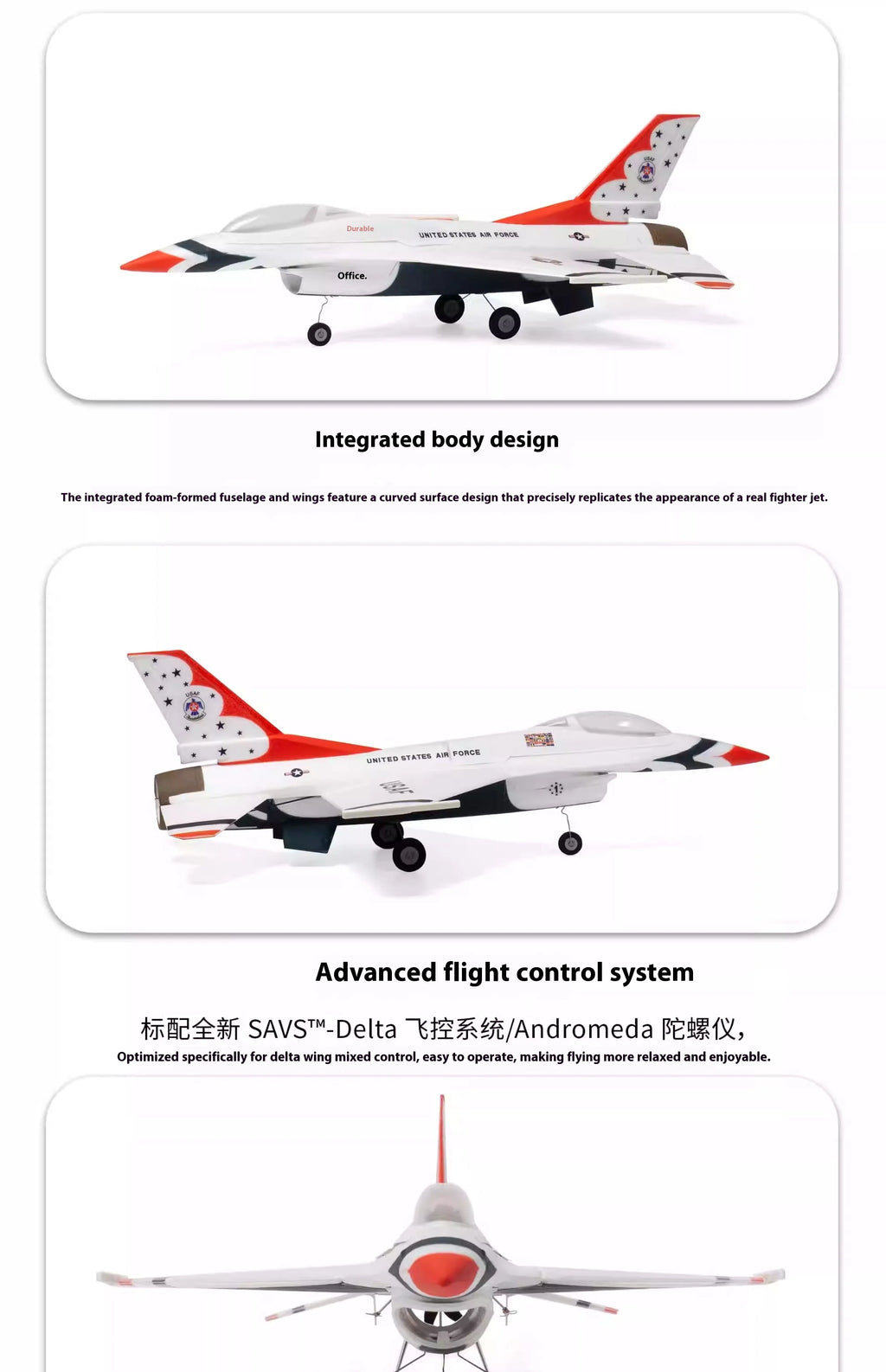 MinimumRC F-16 Micro Jet Simulation 30mm Duct 2S Gyro Self-Stabilizing RC Airplane Remote Control Fixed-Wing Aircraft Model Toy