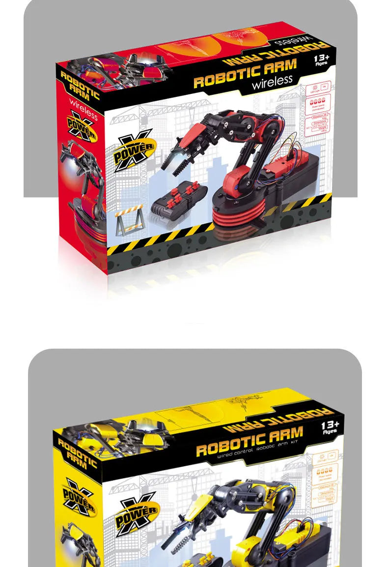 Remote Control Manipulator DIY Electric Scientific Robot Arm Experiment Assembling Children's Educational Toys