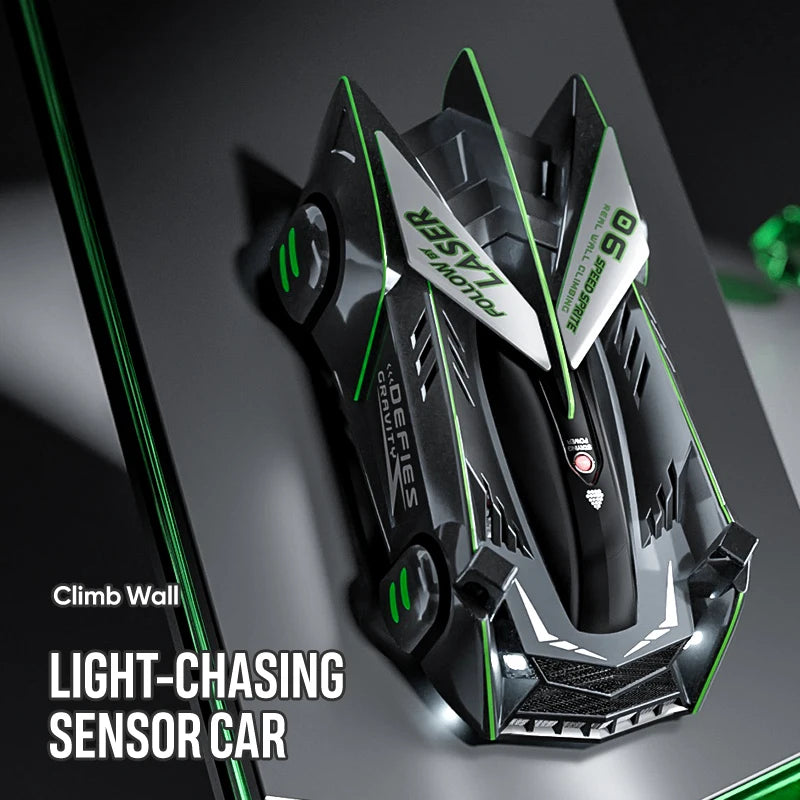 Light-Chasing Wall-Climbing Car, Infrared Sensor Remote Control Car, Wall-Climbing Car, Four-Wheel Drive Car, Toy Racing Car,