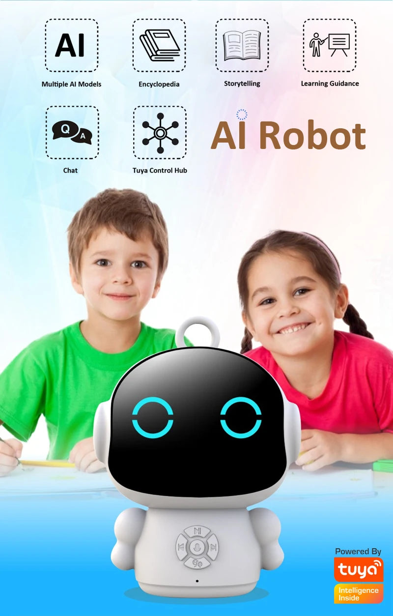 Tuya Smart AI Robot WiFi Early Education Toys for Children Speech Recognition & Voice Interactive
