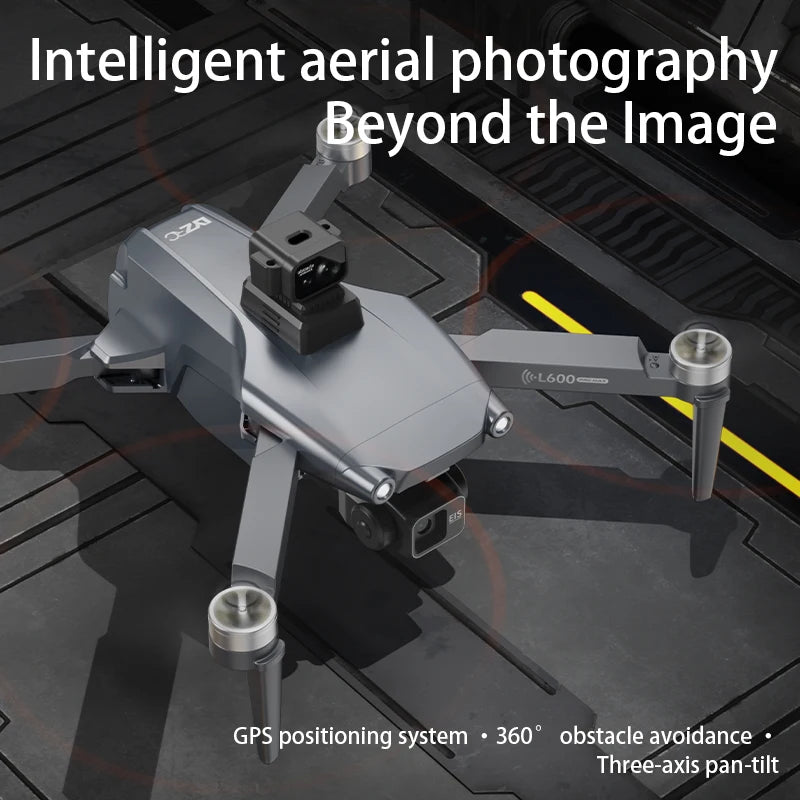 New L600 Pro Max Professional Drone With 8K Camera 3-Axis Gimbal WIFI 360° Obstacle Avoidance Large Screen FPV Brushless RC Dron