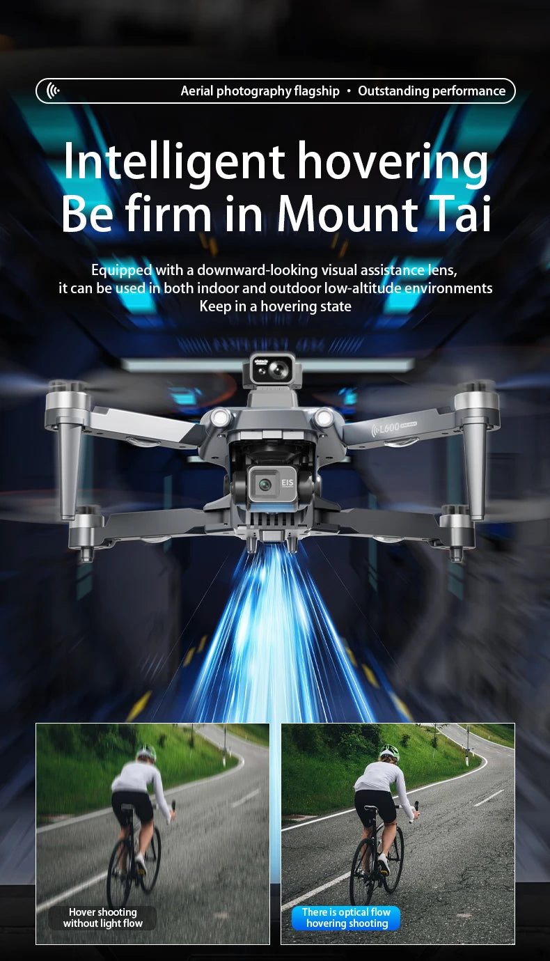 New L600 Pro Max Professional Drone With 8K Camera 3-Axis Gimbal WIFI 360° Obstacle Avoidance Large Screen FPV Brushless RC Dron