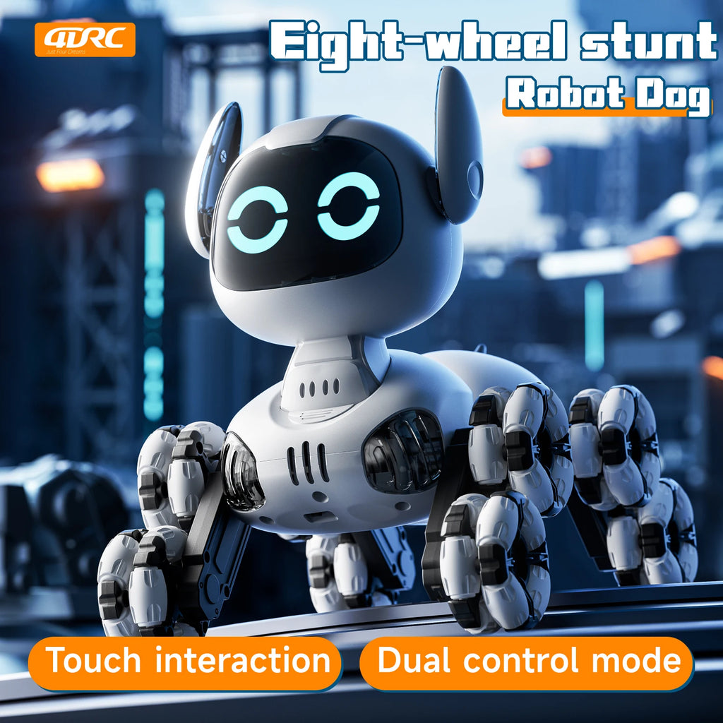 8WD Intelligent Remote Control Robot Dog Touch-sense Music Stunt RC Car Electric Radio Control