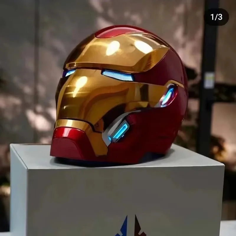 Marvel Iron Man RC Mk50 Wearable Voice-Activated Helmet Collectible Toy Figure
