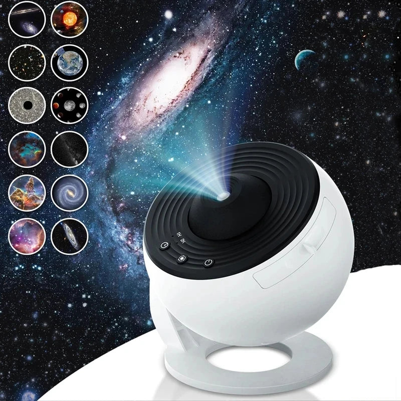 New Star Projector Galaxy Light 13 in 1 Planetarium 360° Rotating Aurora Night Light Lamp for Bedroom Starry Sky