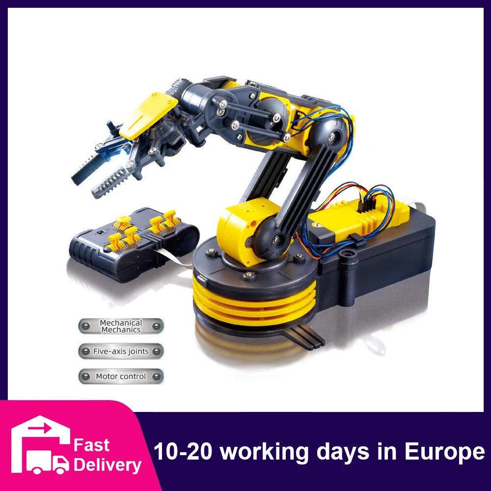 Remote Control Manipulator DIY Electric Scientific Robot Arm Experiment Assembling Children's Educational Toys