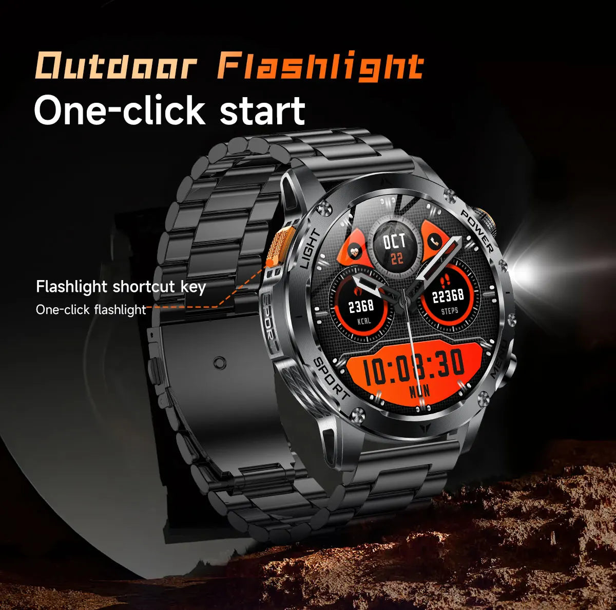 2025 1000mAh Super Capacity Battery 1.7-inch Large Screen Bluetooth Call IP68 Waterproof