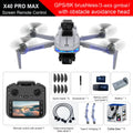 X40 PRO GPS Drone 8K HD Camera 3-axis gimbal Aerial Photography 5G WIFI Brushless Avoid Obstacles FPV Fishing Drone
