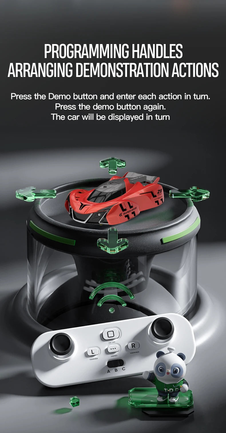 Light-Chasing Wall-Climbing Car, Infrared Sensor Remote Control Car, Wall-Climbing Car, Four-Wheel Drive Car, Toy Racing Car,