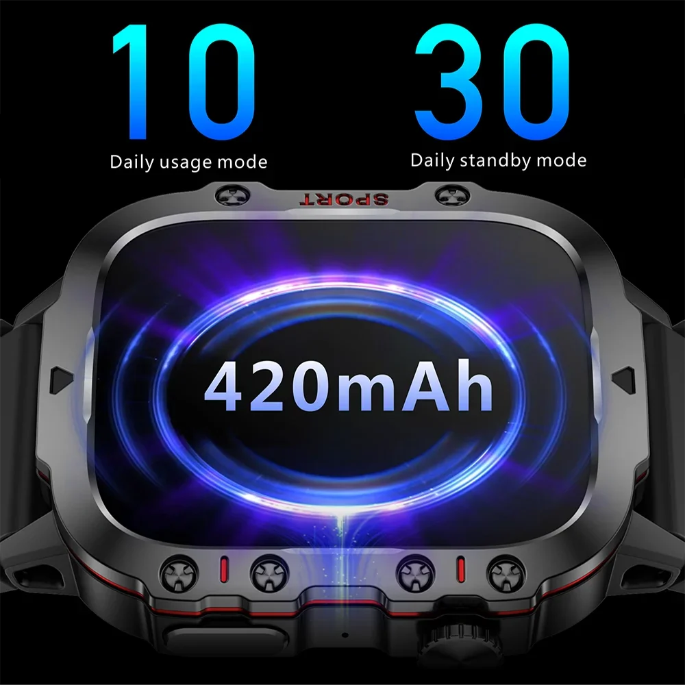 Original Military Men Smart Watches Wireless Call Fitness Clock IP68 Swim Waterproof Sport Smartwatch
