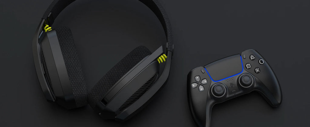 BINNUNE BW06 2.4GHz Wireless Gaming Headset with Mic for PS5 PS4 PC Mac Playstation Bluetooth Gaming headphone with Microphone