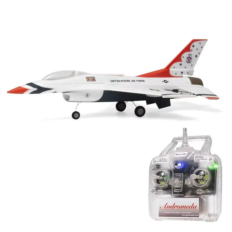 MinimumRC F-16 Micro Jet Simulation 30mm Duct 2S Gyro Self-Stabilizing RC Airplane Remote Control Fixed-Wing Aircraft Model Toy