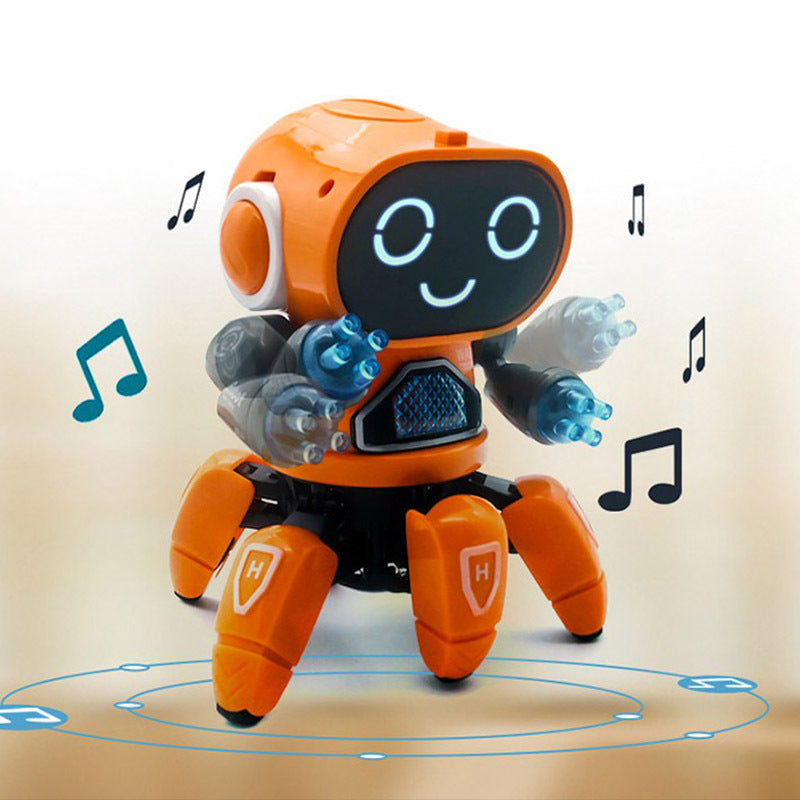 Dance Music 6 Claws Robot Octopus Spider Robots Vehicle Birthday Gift Toys for Children