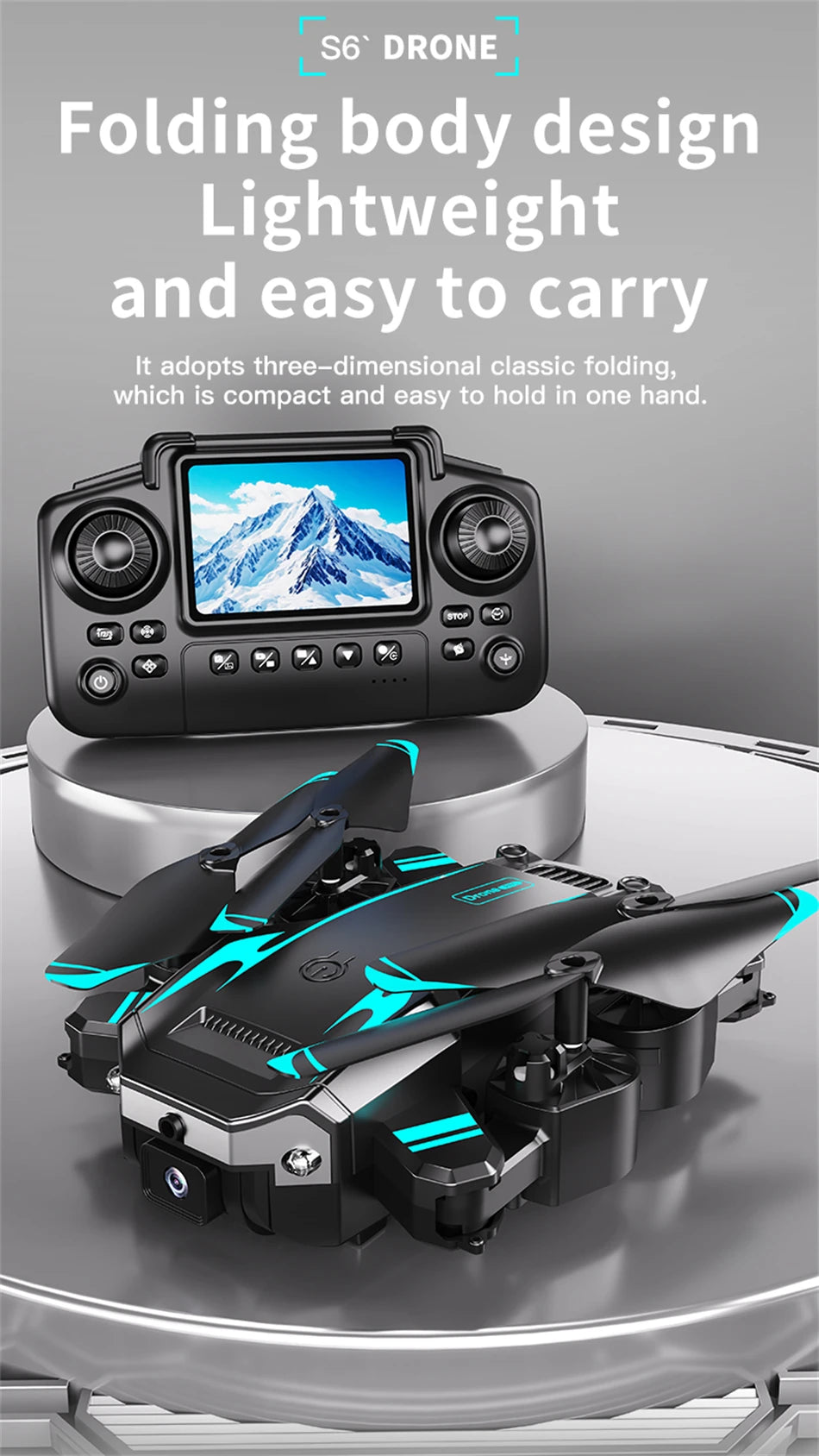 New Hot Sell S6 Drone Profesional 8k 4K HD Camera Optical Flow 5G