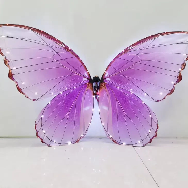 Magical LED RC Butterfly Drone Flying Bionic Insect Toy with Colorful Wings,
