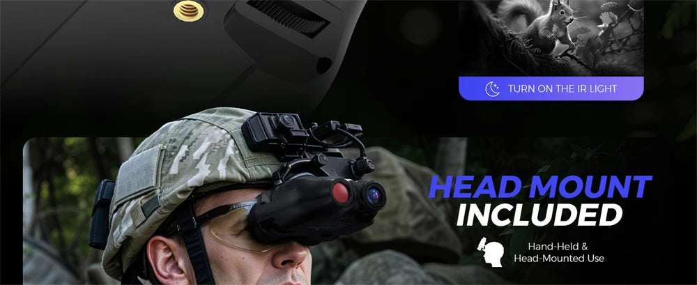 GTGUARD N4 Digital Night Vision Binoculars 1080P Full HD Infrared Hunting Camera 300M 5X Optical For Total Darkness Surveillance