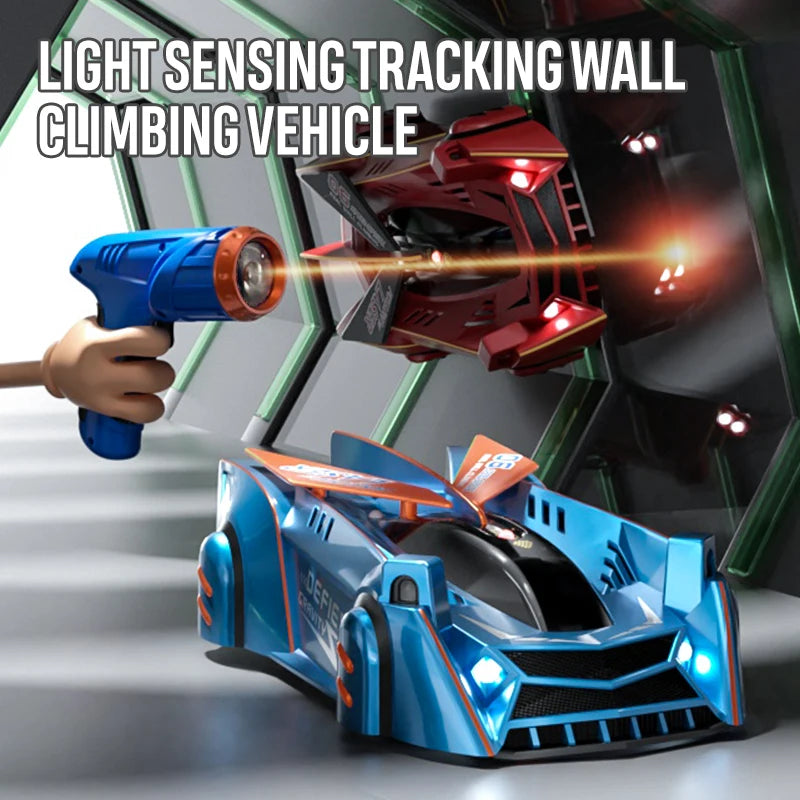 Light-Chasing Wall-Climbing Car, Infrared Sensor Remote Control Car, Wall-Climbing Car, Four-Wheel Drive Car, Toy Racing Car,
