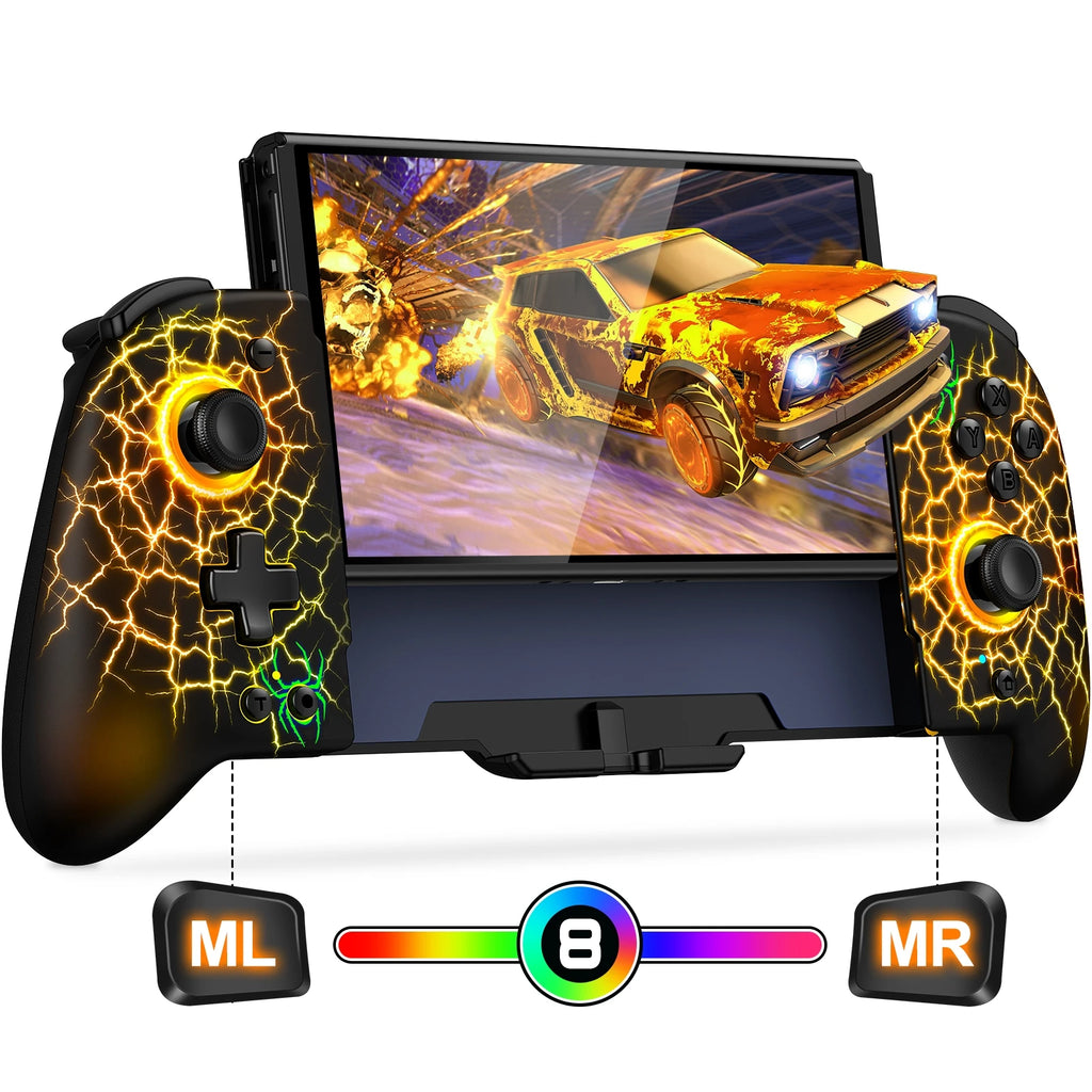 BEBONCOOL JC200 Switch Controller For Nintendo Switch/Switch OLED Joystick Gamepad Built-in 6-Axis Gyro Design Handheld Grip