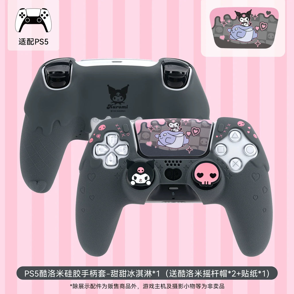 Sanrio Kuromi Ps5 Controller Silicone Cover Anti Slip Protective Case With Cute Thumb Grips Protective Cas For Ps5 Nspro